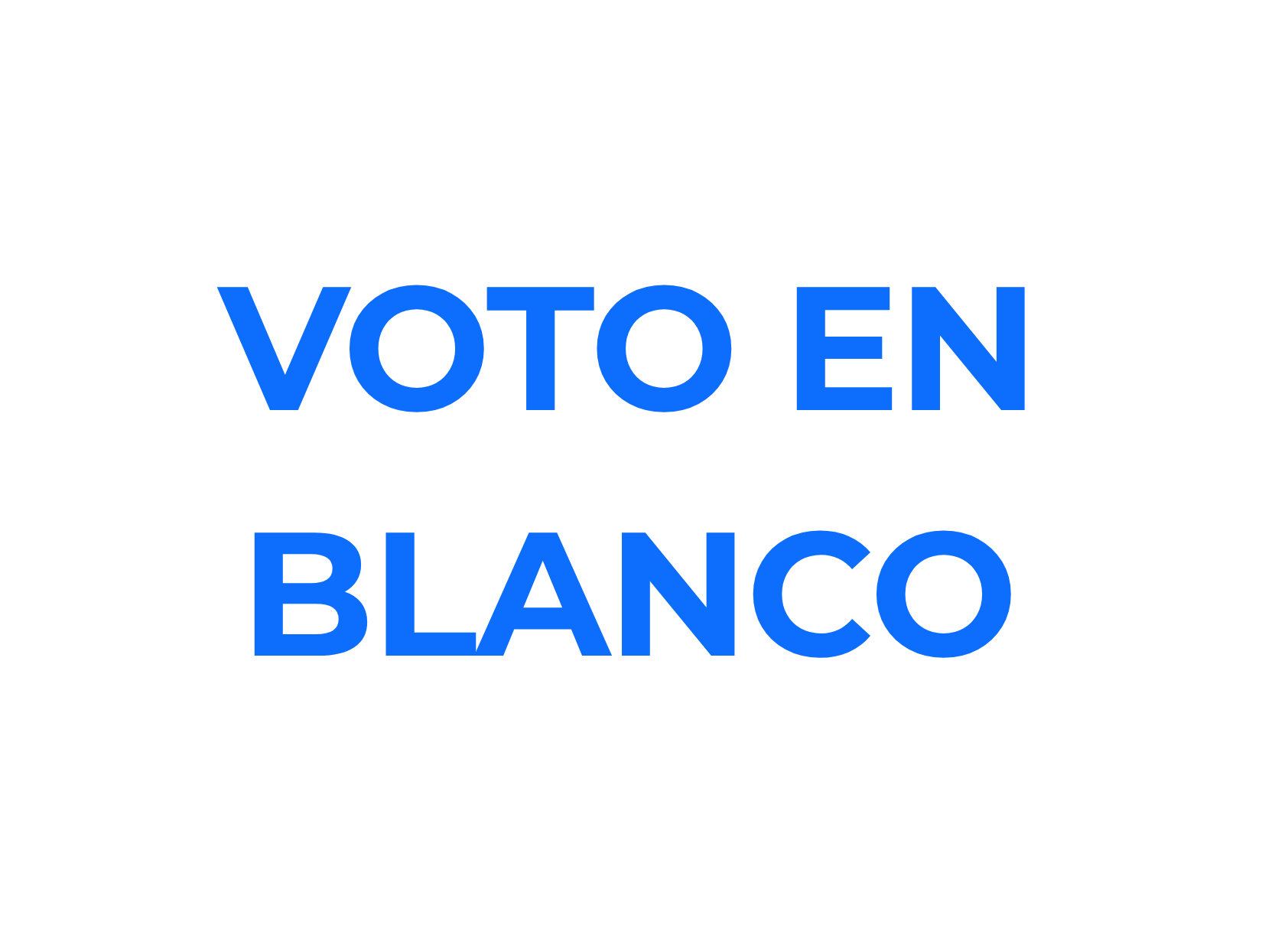 VOTO EN BLANCO